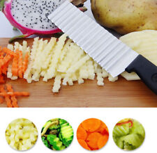 Stainless Steel Vegetable Wave Chopper Potato Slicer French Fry Cutter Knife