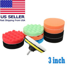 Car Buffing Pads Polishing Waxing Sponge Kit Set Foam Seal For Drill Attachment