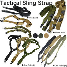 Tactical One Single Point Two Three Point Sling Strap Bungee Rifle Gun Sling