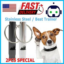 2 Pcs Set Hot Pet Dog Training Whistle Dog Obedience Stop Barking Pet
