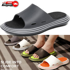 Bruno Marc Mens Slide Athletic Flip-flop Sandals Beach Non-slip Sandals Slippers