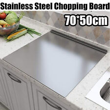 Stainless Steel Chopping Cutting Board Counter Top Protector W Front Overhang