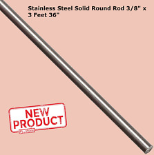 Stainless Steel Solid Round Rod 38 X 3 Feet 316 Unpolished Stock 36 Long New
