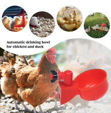 Automatic Water Cups Poultry Drinker Waterer Chicken Duck Quail Drinking Multi Q