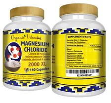 Magnesium Chloride Cloruro De Magnesio High Absorption 2000 Mg 140 Caps