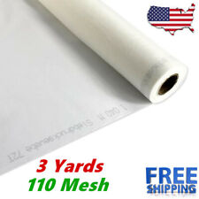3 Yards 110m 43t Polyester Silk Screen Printing Mesh Fabric White - 108 L