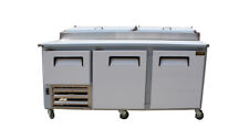 84 New Us-made Two Half 2 Door Refrigerated Pizza Salad Prep Table Restaurant