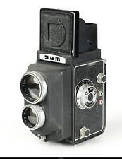 Camera France 6x6 Tlr Semflex Studio Black With Lens Tele Berthiot 39150mm Ex