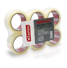 Xfasten Heavy Duty Clear Packing Tape 2-inch X 55-yard Pack Of 6
