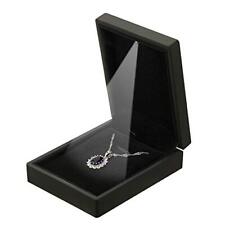 Led Light Pendant Necklace Gift Box Velvet Jewelry Storage Display Case