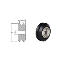W625zz V Groove Bearings Plastic Linear Pom Pulley Wheel Roller Printer Bearing
