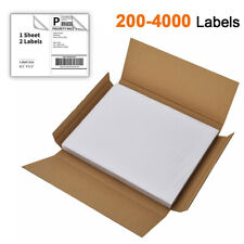 200-4000 8.5x5.5 Half Sheet Self Adhesive Shipping Labels Ups Fedex