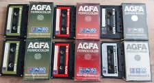 Agfa Ferro Color Super Ferro Stereo Chrom - Audio Cassette Tape - Lot Of 6