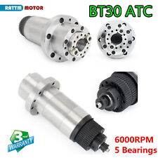 Bt30 Atc Spindle Motor Without Power Head Automatic Tool Change 6000rpm 5bearing