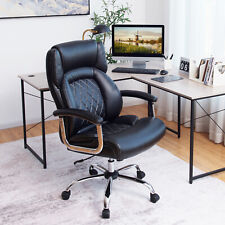 Adjustable Leather Task Chair 500 Lbs High Back Big Tall Office Chair