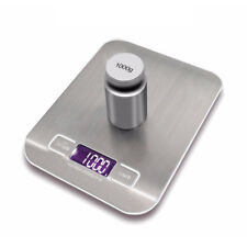 Rechargeable Food Scale Usb Kitchen Scale W Back-lit Lcd Stainless Steel 5kg1g