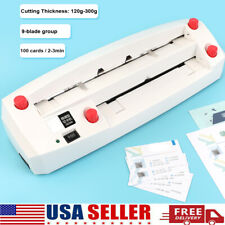 110v Adjustable Slitter Electric Business Card Cutter Automatic Binding Machine