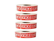 4 Roll 1 X 3 Fragile Handle With Care Stickers 1000 Per Roll 4000 Total