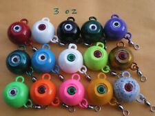 21 Pcs. Fluke Ear Ball Jigs W3 Swivel Multicolor Pack 3 Oz. Choose Anymix Up