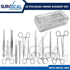 13 Pcs Basic Minor Surgery Set With Box Stainless Steel Surgical Instruments