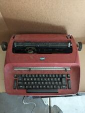 Vintage Ibm Red Selectric 1 Electric Typewriter 1971 Untested As Is