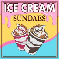Ice Cream Sundaes Decal Choose Your Size Decal Concession Food Truck Sticker