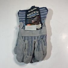 Vintage Nos White Mule Wells Lamont Work Gloves Size Large 224l Made In Usa