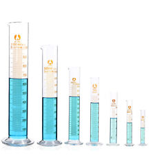 Graduated Glass Cylinders Measuring1025501002505001000ml 1 L Test Jars Us