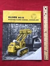 Neat Old Original 1958 Oliver Oc-12 Power Turn Diesel Crawler Sales Brochure