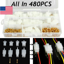 480pcs Motorcycle Car Electrical 2.8mm 2346 Pin Wire Connectors Terminal Kit