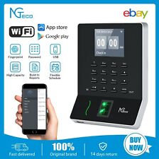 Used Ngteco W2 Fingerprint Time Clock Punch With Usb For Office Employee