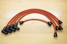International 240 Utility Red Black Cloth Cover Copper Spark Plug Wire Set Ih