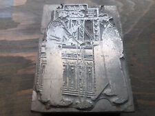 Antique Letterpress Printing Block - Ad For Hobell Tire Chain Making Machine