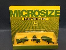 John Deere Microsize Farm Vehicle Set Tractor Wagon Disk Ertl 5572
