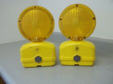 Vintage Collt Barricade Lights Yellow Flashing Warning Light Construction 6v