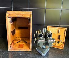 Antique Military Carl Zeiss Theodolite With Wooden Box 1960 Extremly Rare
