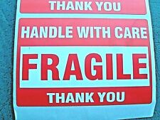 Fragile Handle With Care Stickers 2 X 3 Pack Of 30 Thirty Self Stick Labels