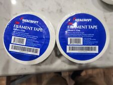 2 Rolls Reinforced Filament Strapping Tape. 2 X 60 Yards. Made In The Usa