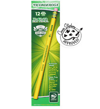 Ticonderoga Wood-cased Pencils Unsharpened 2 Hb Soft Yellow 12 Count