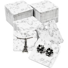300x Marble Jewelry Display Cards Holder For Earring Necklace Selling 2 X 2 In