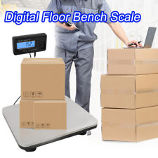 110v Digital Floor Bench Scale Postal Platform Lcd Displays 660 Lbs300 Kg
