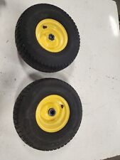 2 John Deere Stx38 Tractor Front Wheel Rims Tires 15x6.50-6 Black Deck Machine