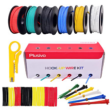 22 Awg Stranded Wire Kit Silicone Coated Copper Wires 22 Gauge Pre-tinned 23ft