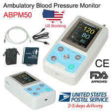 Abpm50 Blood Pressure Monitor 24 Hour Record Ambulatory Nibp Holter Software Usa