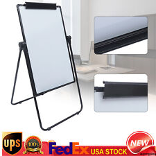 Double Sided Board Magnetic Dry Erase White Board Adjustable Free Standing 3524