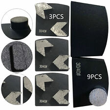 9pcs Diamond Grinding Round Button Lavina Edco Floor Concrete Grinder Grit 3040