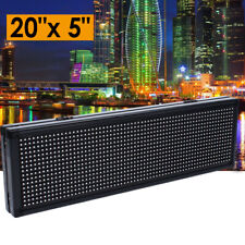 20x5 Scrolling Led Sign Full Color Semi Outdoor Advertising Message Board New
