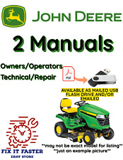John Deere X720 Lawnmower Garden Tractor Owner Manual Service Repair Pdf Usb
