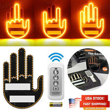 Finger Gesture Light With Remote Led Car Back Window Sign Hand Light Xmas Gift