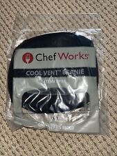 Chef Works Cool Vent Beanie Black Unisex One Size Fits Most New Sealed Dfbb Hat